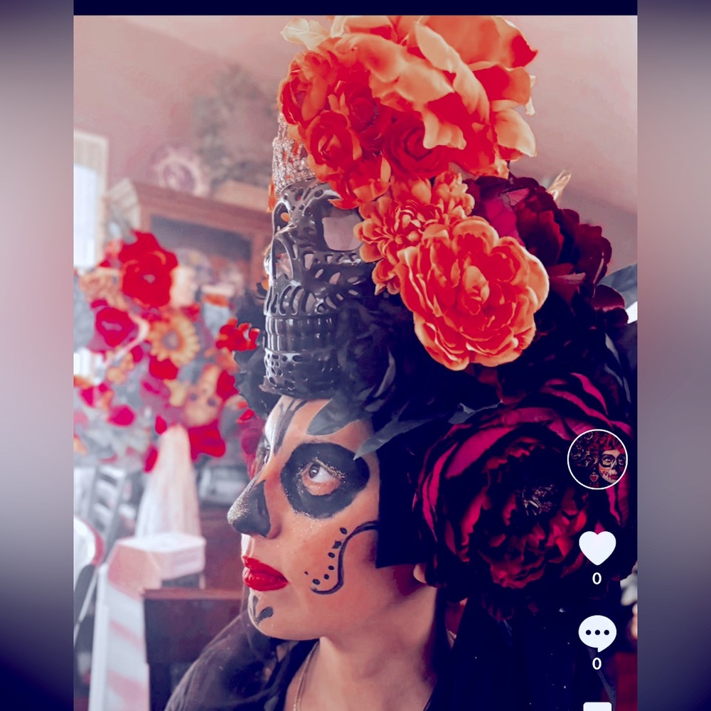 Day of the dead Adult headpiece